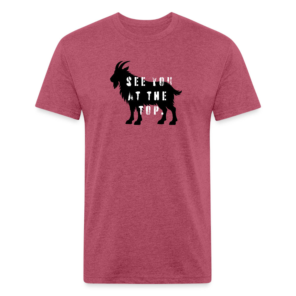 See You At the Top - Premium Graphic Tee - heather burgundy