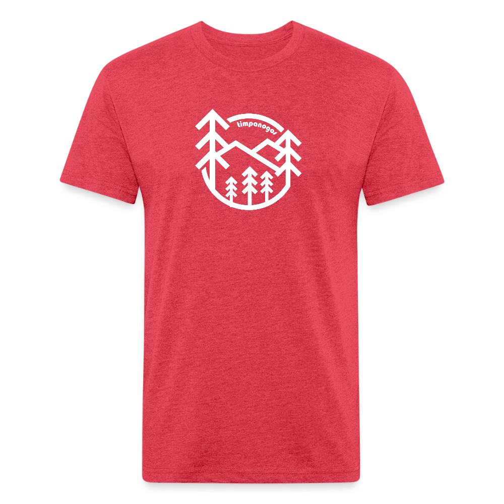 Retro Forest - Premium Graphic Tee (POD) - heather red