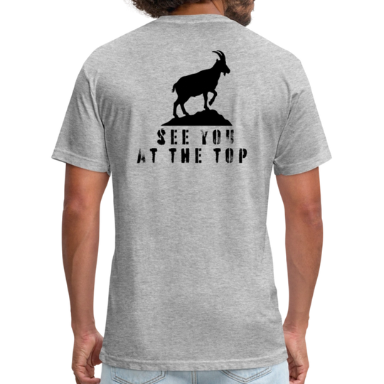 See You At the Top (new) - Premium Graphic Tee - heather gray