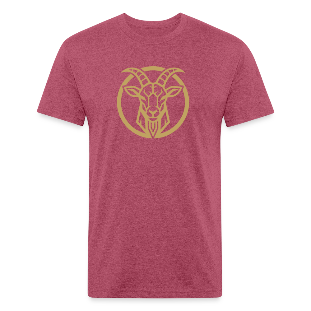 Goat Mentality  - Premium Graphic Tee - heather burgundy