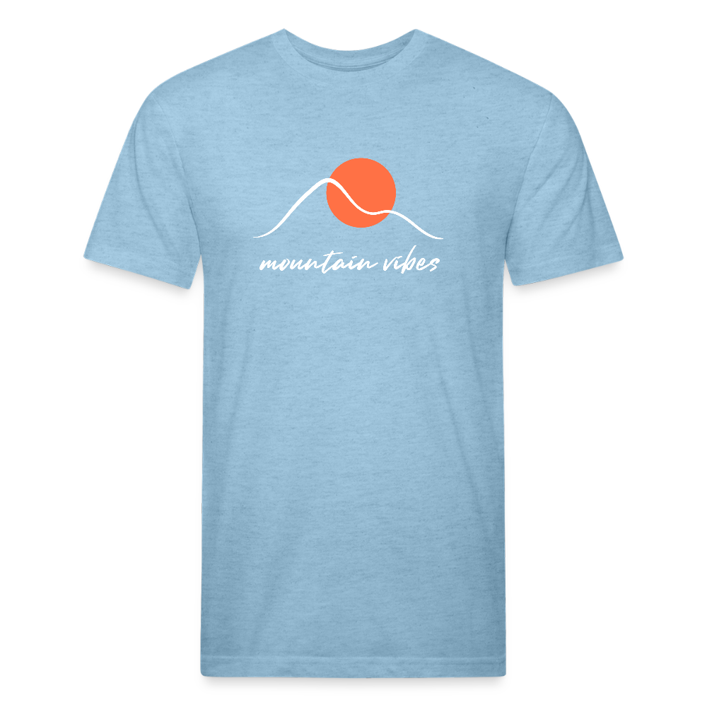 Mountain Vibes - Premium Graphic Tee - heather blue