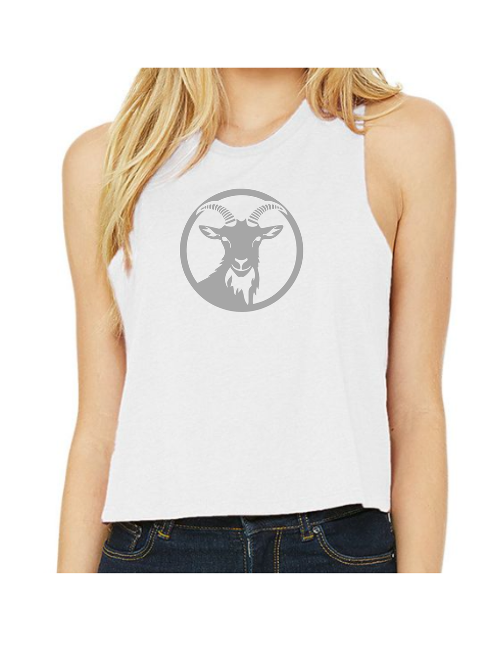 Goat Energy - Women's Racerback Cropped Tank