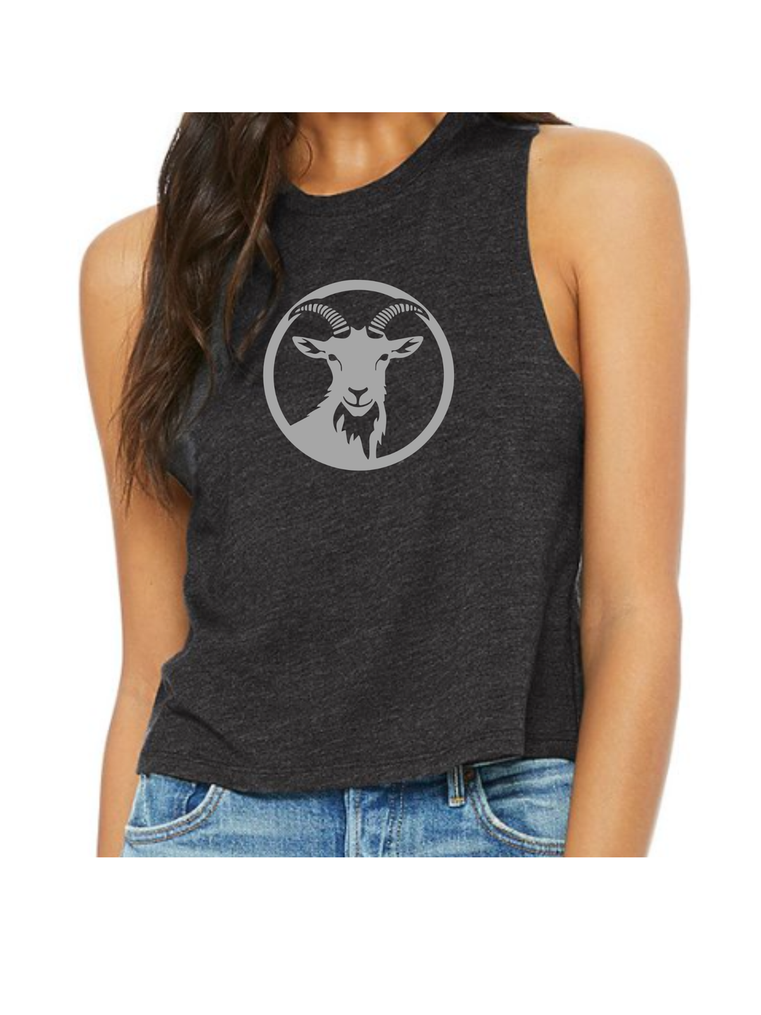 Goat Energy - Women's Racerback Cropped Tank