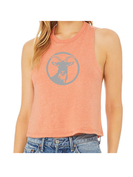 Goat Energy - Women's Racerback Cropped Tank