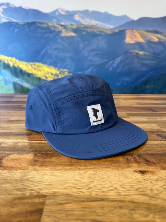 5-panel Water-Repellant Nylon Camp Hats - GOAT (Timpanogos)