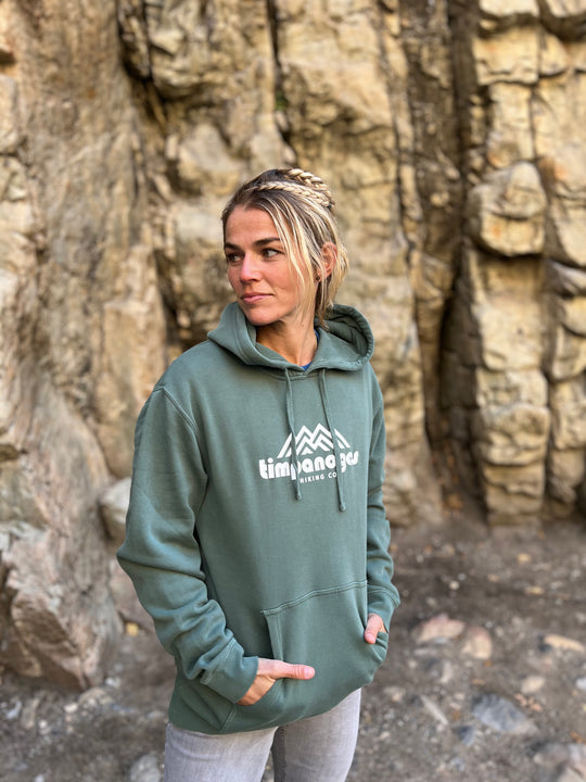 Timpanogos Hiking Co. (official) - Vintage Mountain Blend Hoodie (Alpine Green)