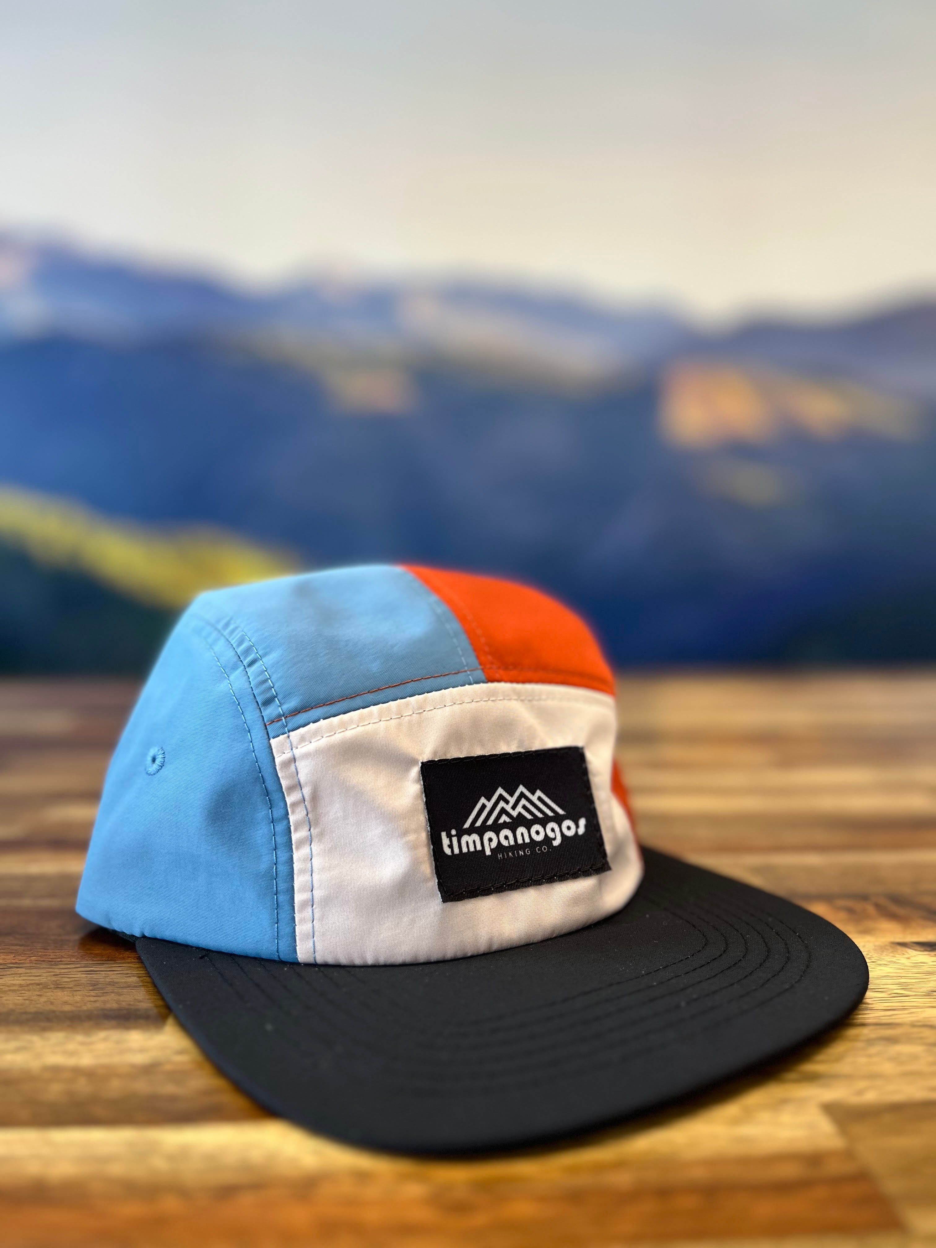 帽子 Jolly Gear The Summit 5-Panel Cap Mountain Logo Nylon Camp Hat (5-Panel) | Timpanogos Hiking Co.