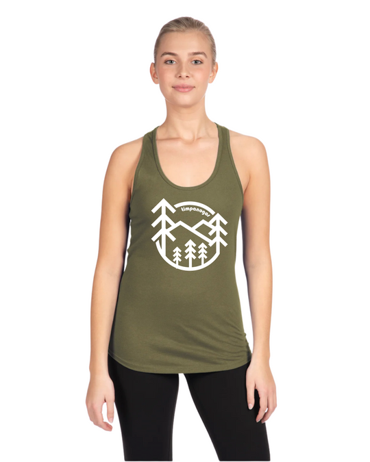 Retro Forest - Women's Ideal Racerback Tank