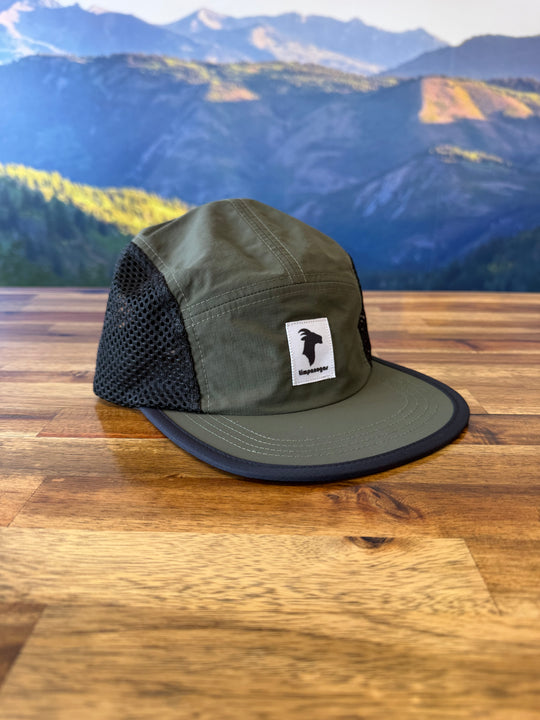 5-panel Multicolor Mesh Camper Hats - Goat (Timpanogos)