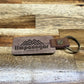 Walnut/Leather Keychain - Timpanogos Hiking Co.