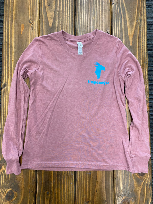 Blue Goat (timpanogos) - Kids' Long Sleeve