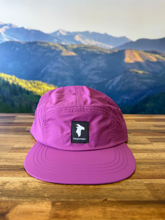 5-panel Water-Repellant Nylon Camp Hats - GOAT (Timpanogos)