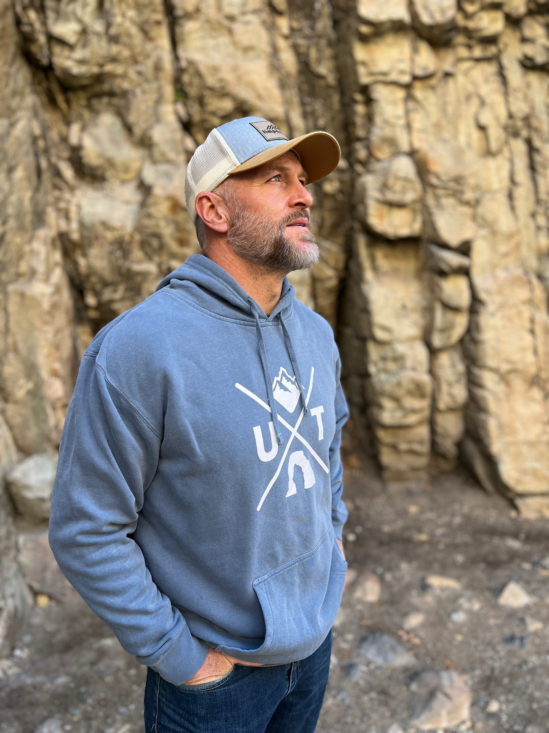Utah X - Vintage Mountain Blend Hoodie