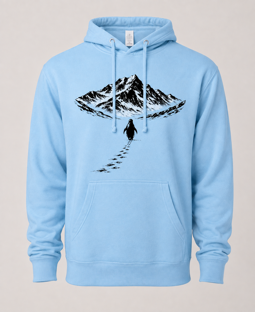 Penguin and the Mountains (NEW!) - Mountain Blend Hoodie