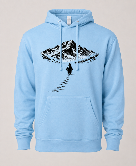 Penguin and the Mountains (NEW!) - Mountain Blend Hoodie