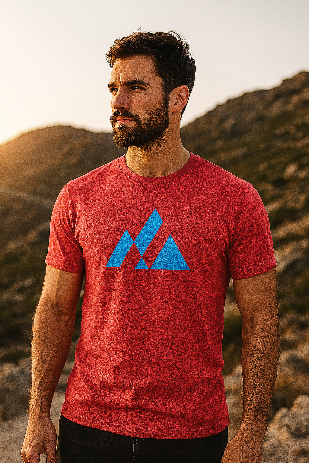 Elevation (electric blue) - Premium Graphic Tee