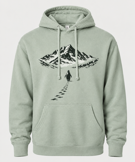 Penguin and the Mountains (NEW!) - Mountain Blend Hoodie