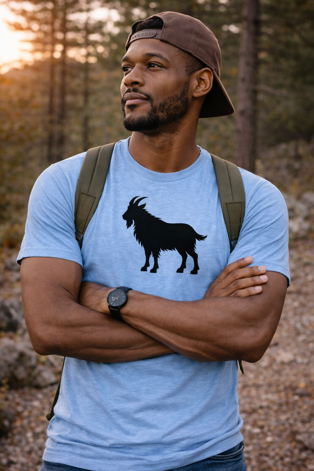 Goat Profile (NEW) - Premium Graphic Tee