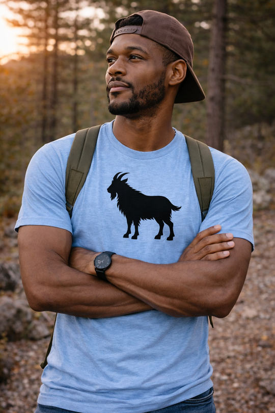 Goat Profile (NEW) - Premium Graphic Tee