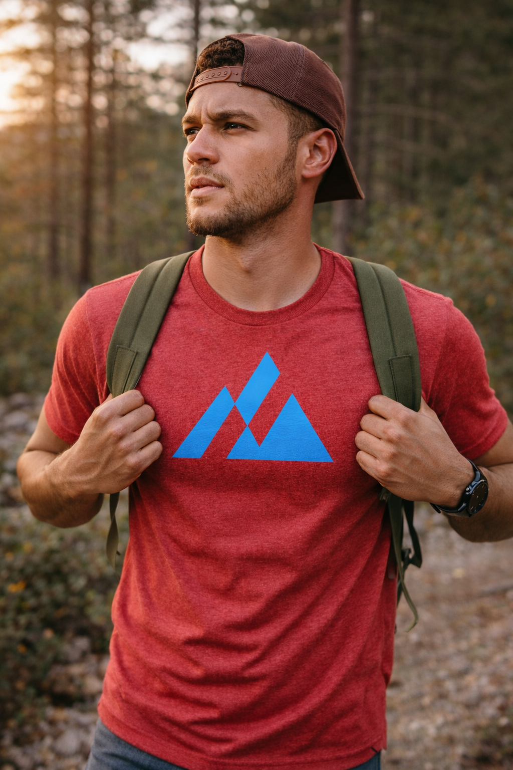 Elevation (electric blue) - Premium Graphic Tee