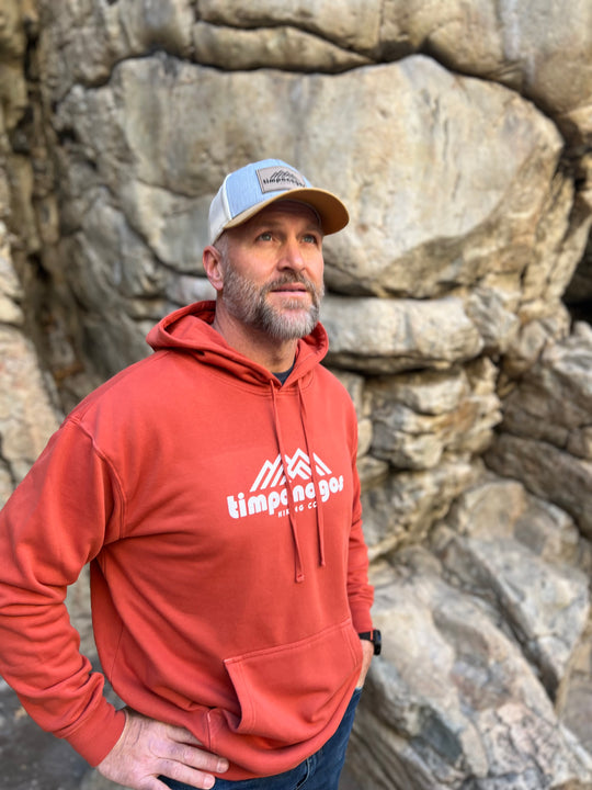 Timpanogos Hiking Co. (official) - Vintage Mountain Blend Hoodie (Red Rock)