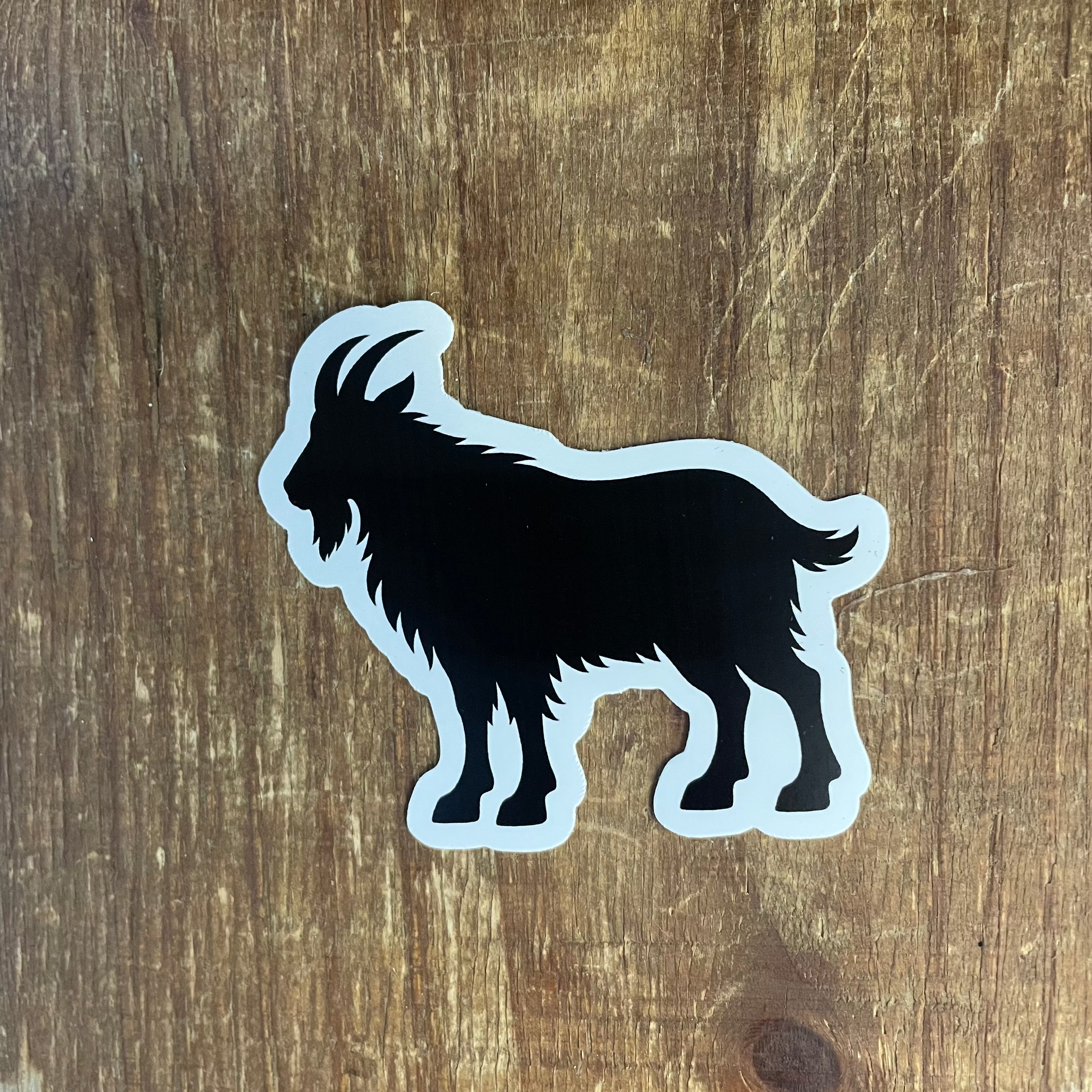 Cropped Goat Sticker Goated - Custom Die Cut Sticker (3x3) – Timpanogos Hiking Co.