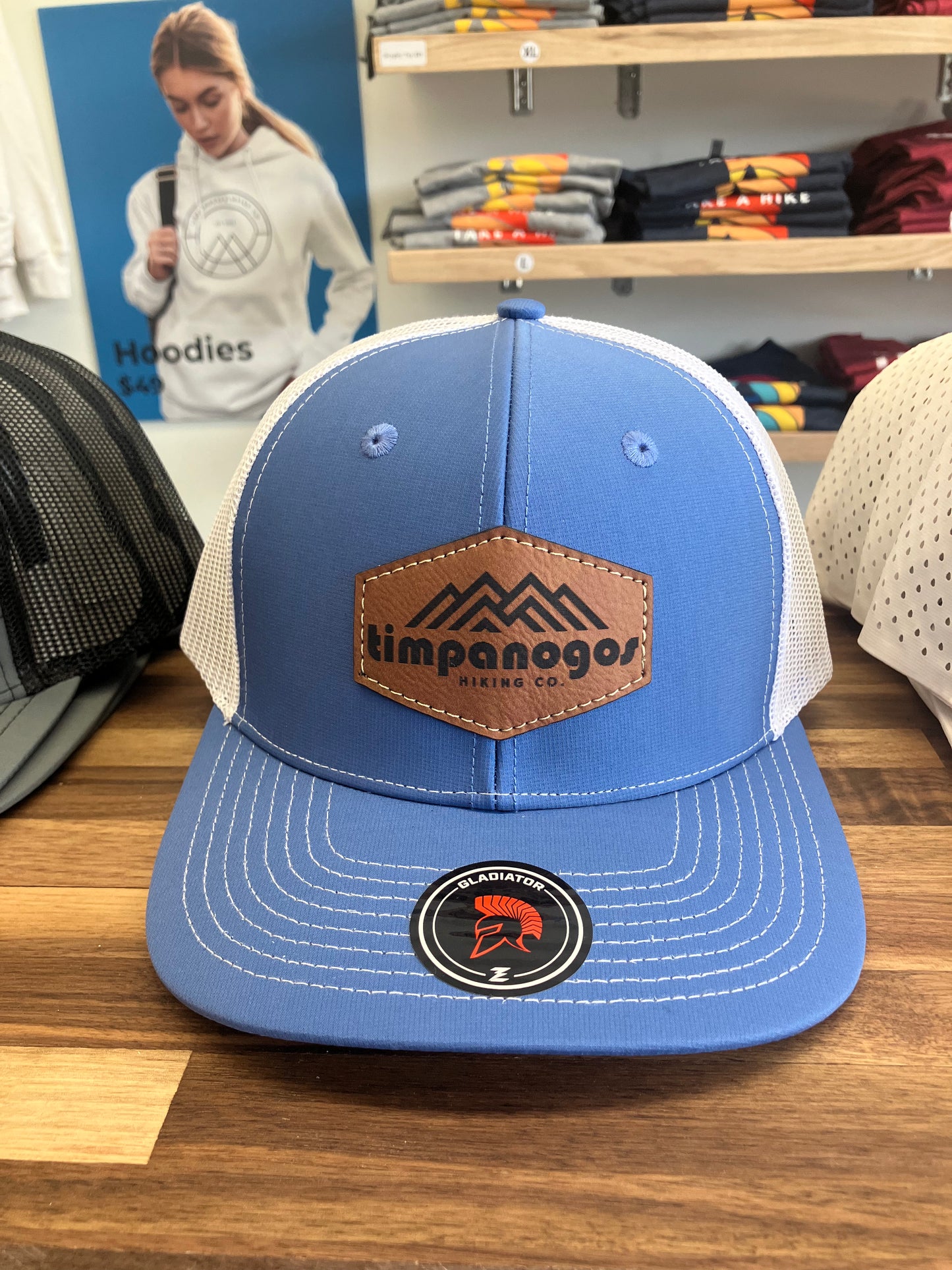 Timpanogos Hiking Co. Gladiator Hat (Blue & White)