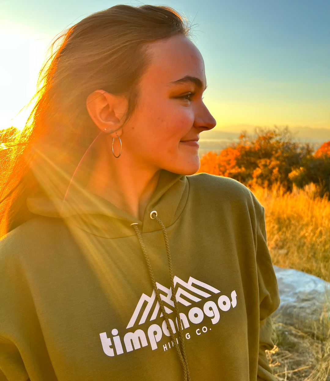 Timpanogos Hiking Co. Champion Powerblend Hoodie Foothill Sage