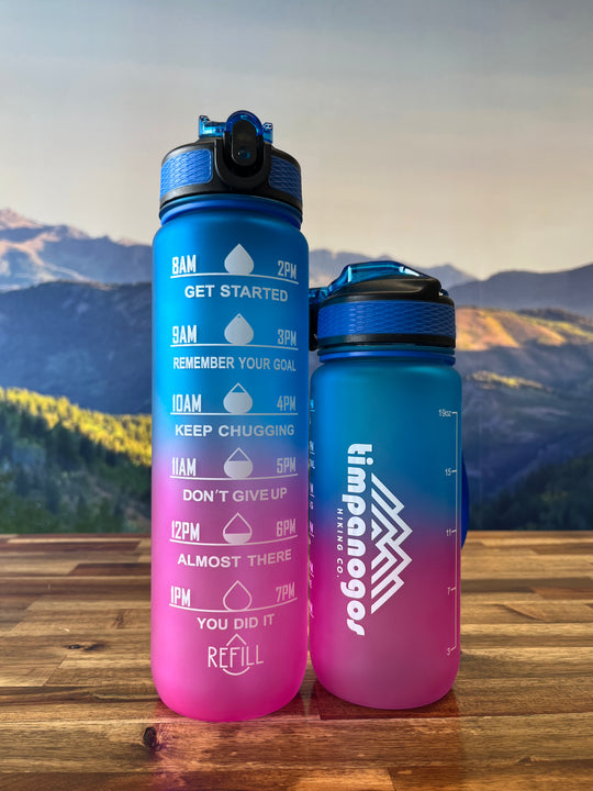 Timpanogos Hiking Co. Motivational Water Bottle (San Junipero)