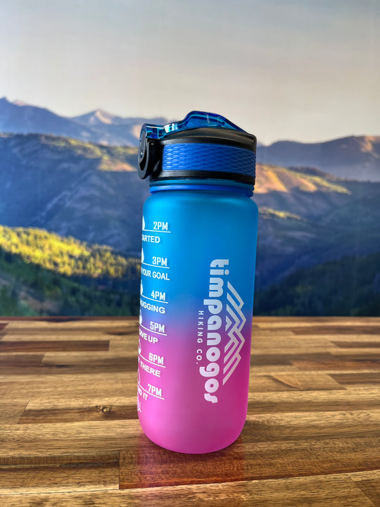 Timpanogos Hiking Co. Motivational Water Bottle (San Junipero)