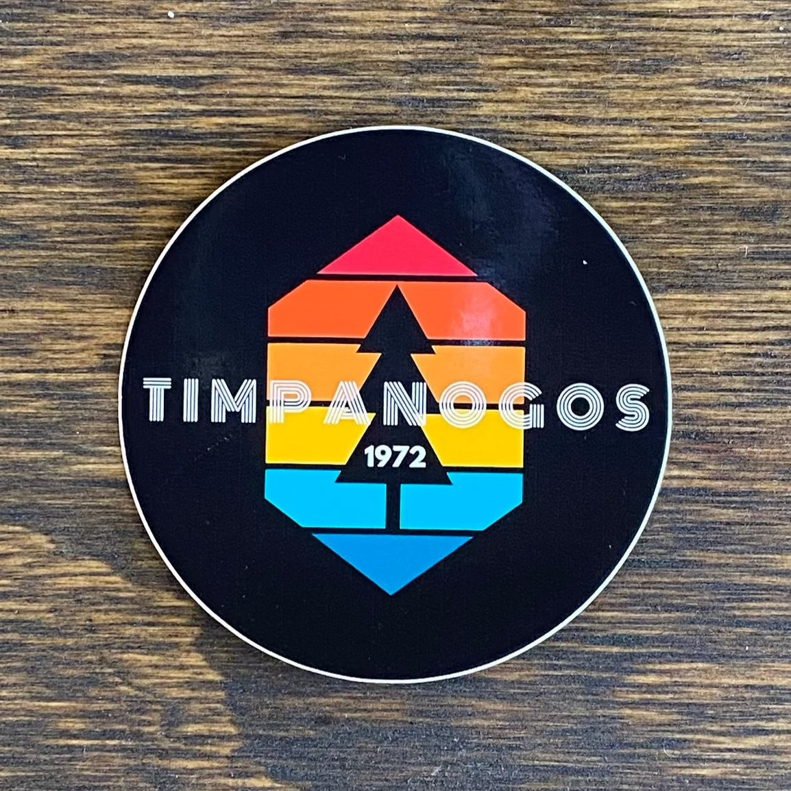 timpanogos 1972 custom die cut sticker