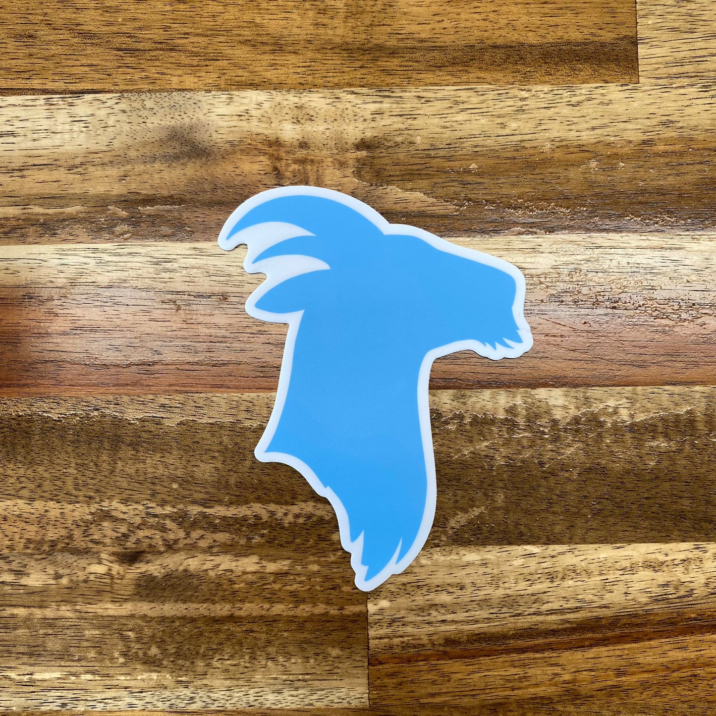 Custom Die Cut Sticker (3 x 4) - Blue Goat