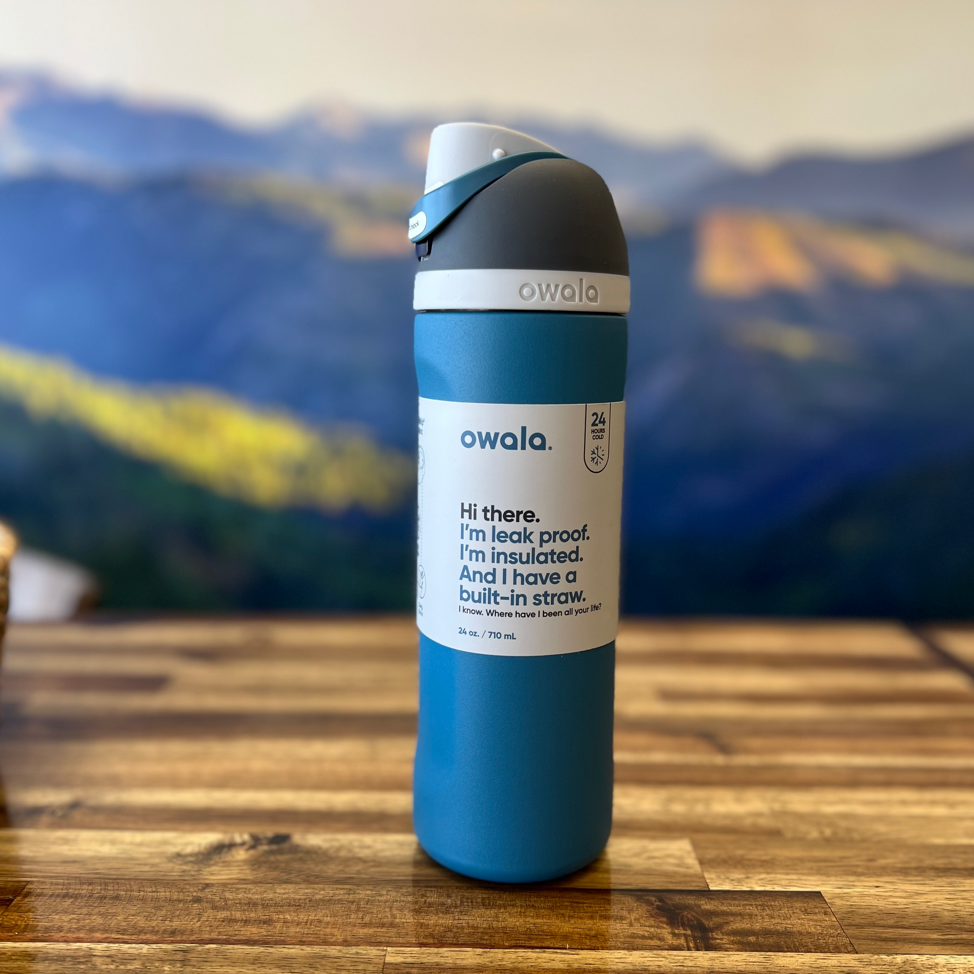 Owala Freesip Stainless Steel Water Bottle - Blue Oasis — Trudy's