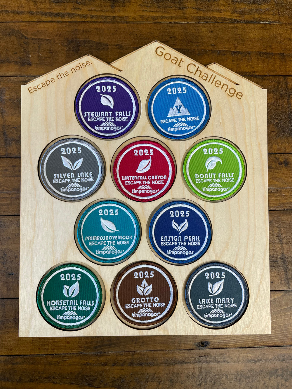 Hiking Challenge Badge Display Boards