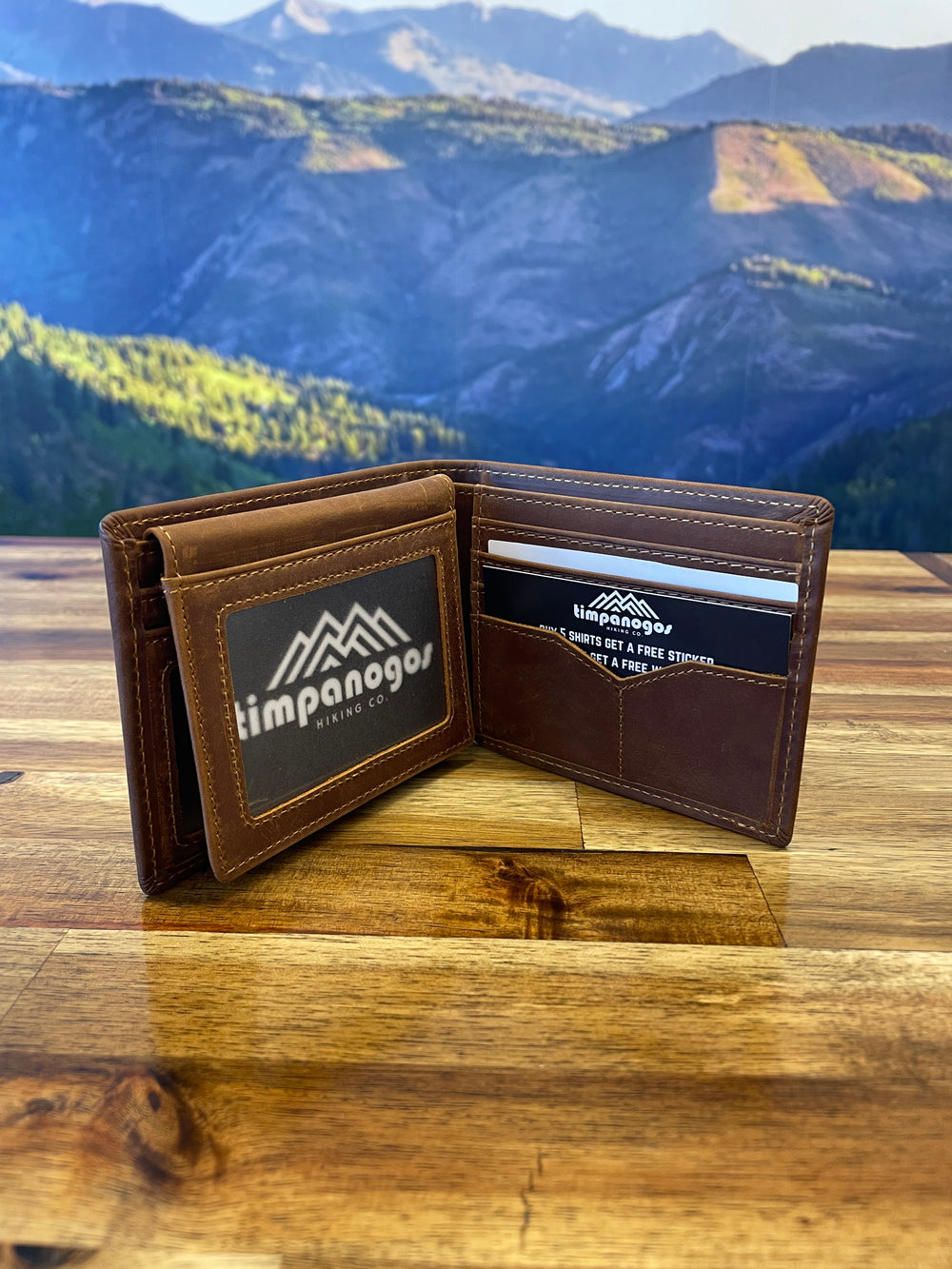 The Redford - Vintage Leather Bifold Wallet (Timpanogos Hiking Co.)