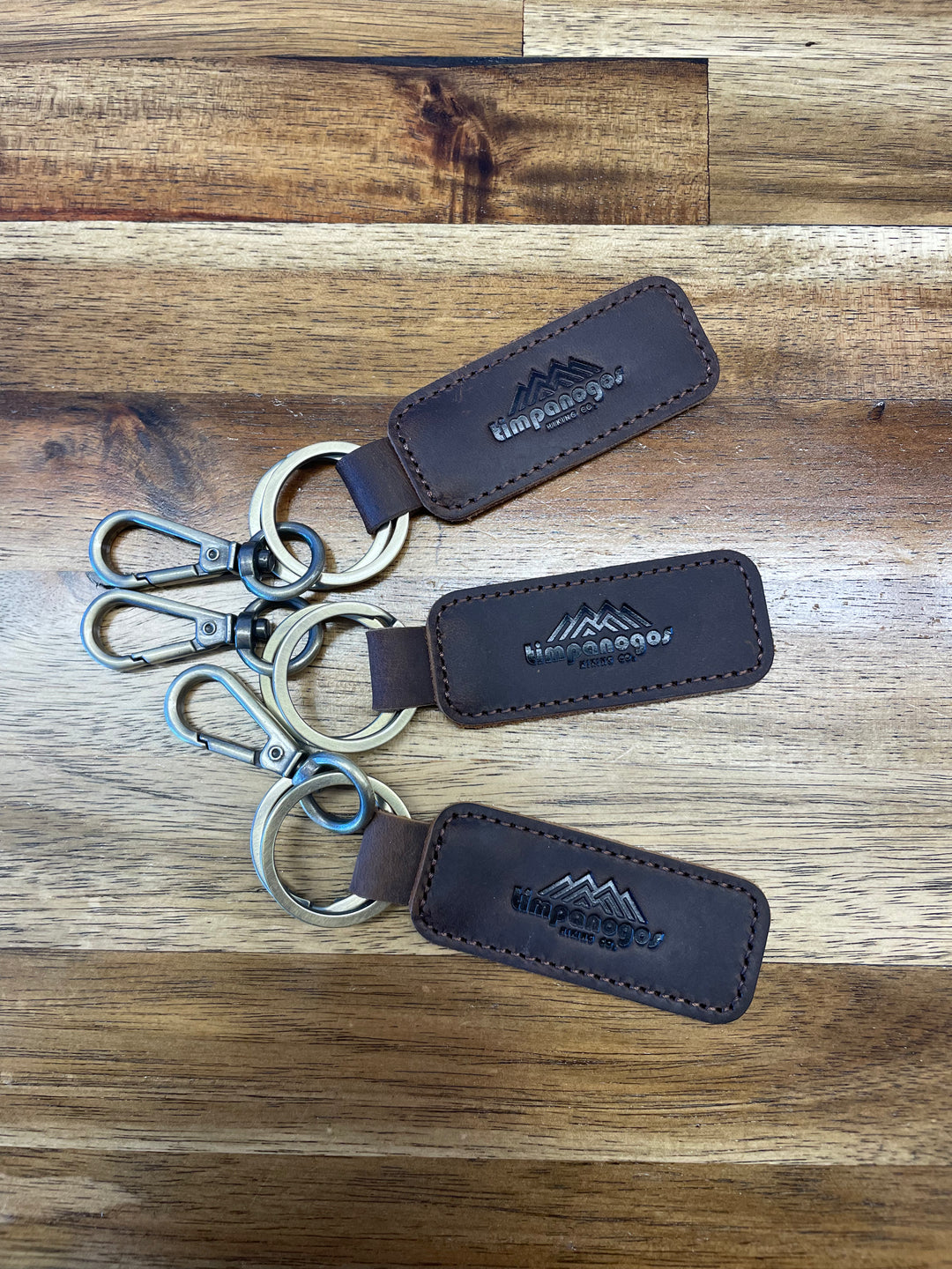 Vintage Timpanogos Leather Keychain