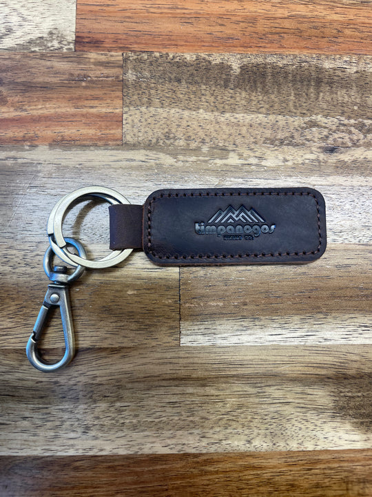 Vintage Timpanogos Leather Keychain