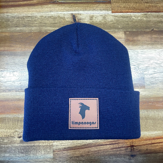 Cuffed Knit Patch Beanie - Timpanogos Goat