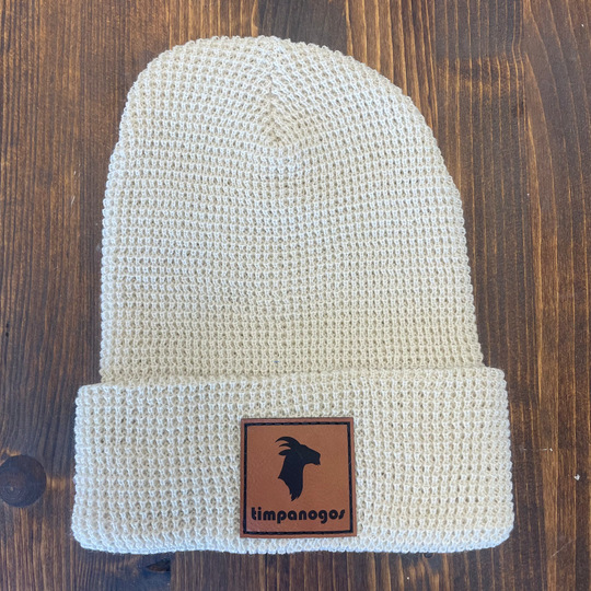 Patch Waffle Knit Beanie - Timpanogos Goat