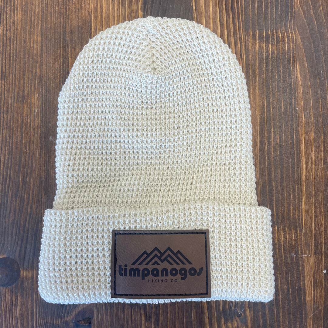 Patch Waffle Knit Beanie - Timpanogos Hiking Co.