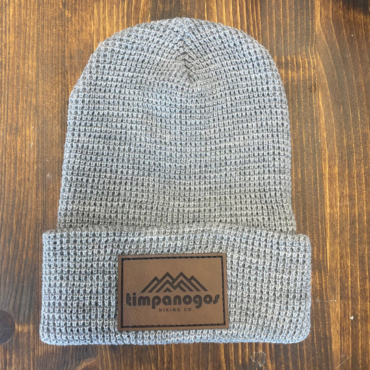 Patch Waffle Knit Beanie - Timpanogos Hiking Co.
