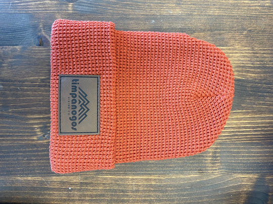 Patch Waffle Knit Beanie - Timpanogos Hiking Co.