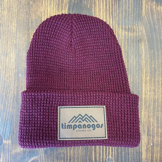 Patch Waffle Knit Beanie - Timpanogos Hiking Co.