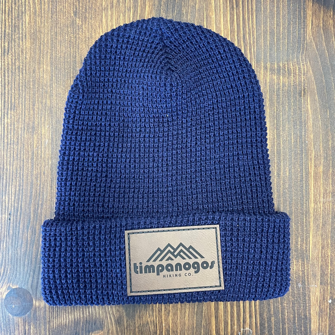 Patch Waffle Knit Beanie - Timpanogos Hiking Co.