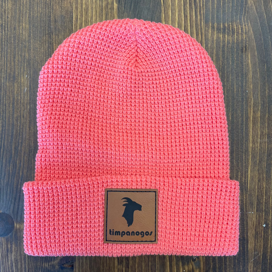 Patch Waffle Knit Beanie - Timpanogos Goat