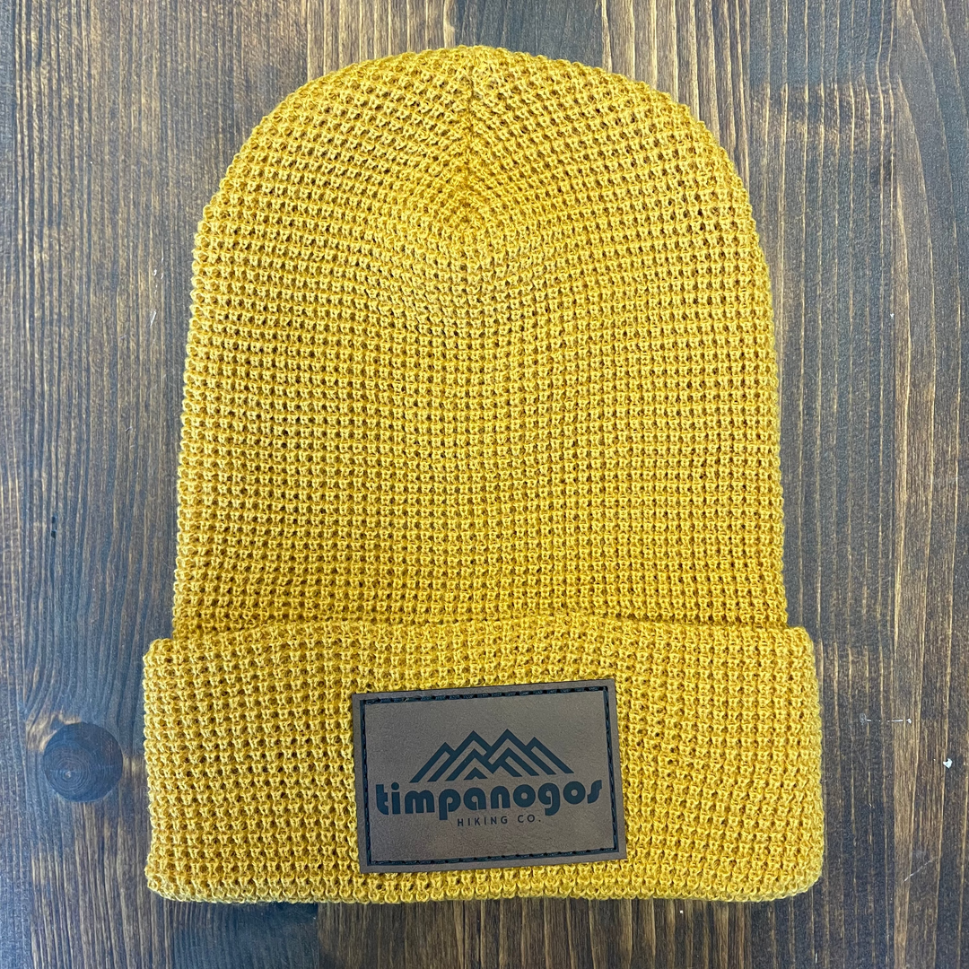 Patch Waffle Knit Beanie - Timpanogos Hiking Co.