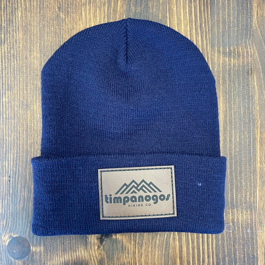 Cuffed Knit Patch Beanie - Timpanogos Hiking Co.