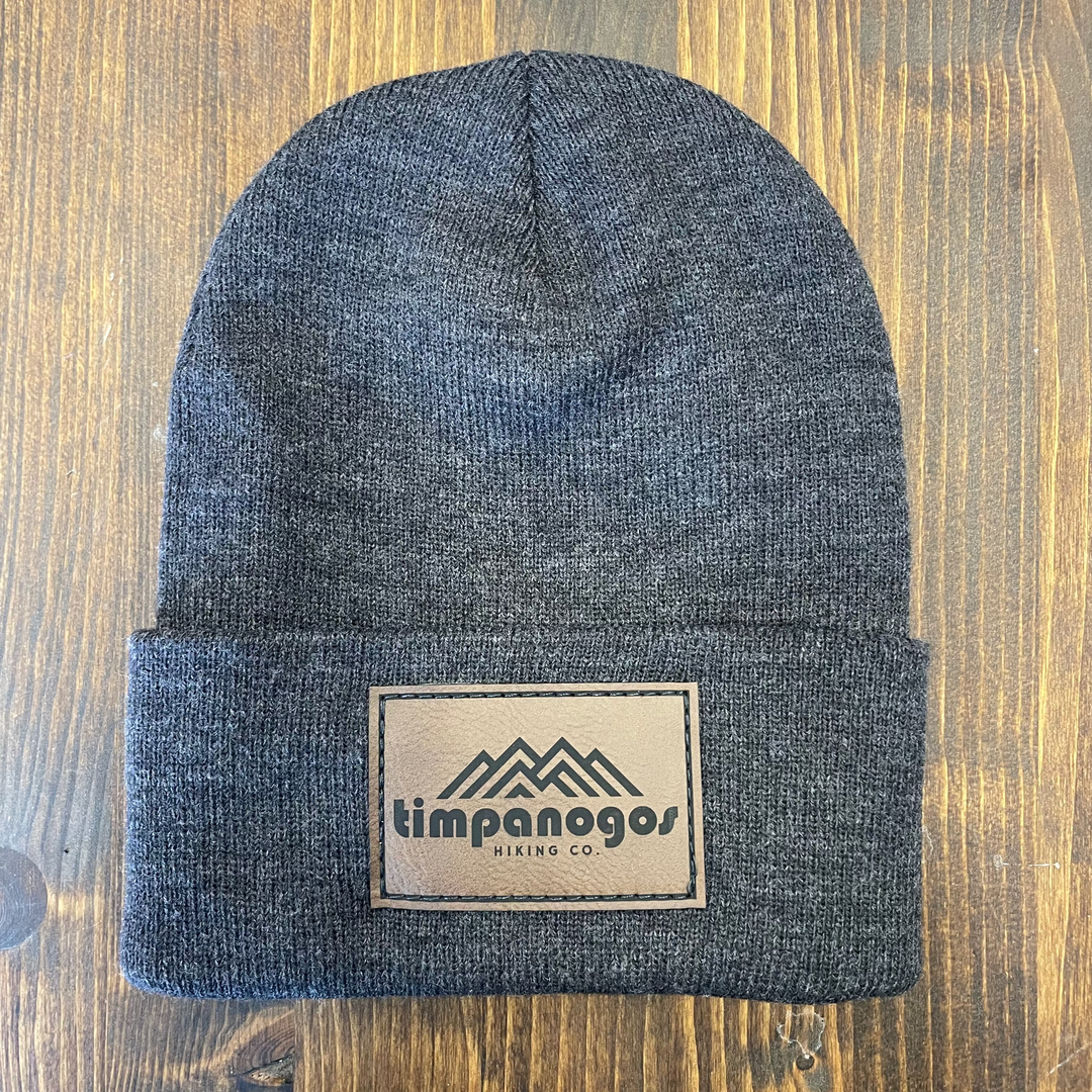 Cuffed Knit Patch Beanie - Timpanogos Hiking Co.