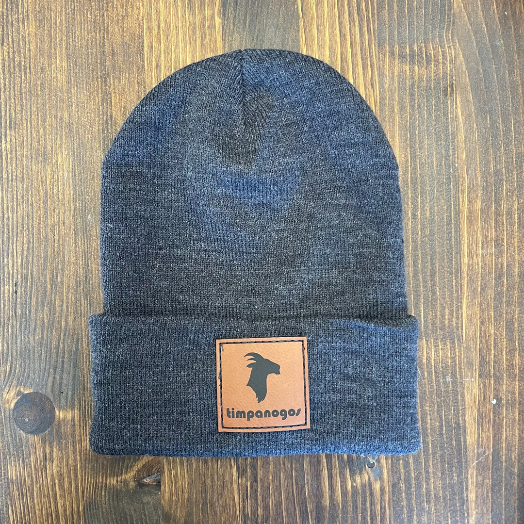Cuffed Knit Patch Beanie - Timpanogos Goat