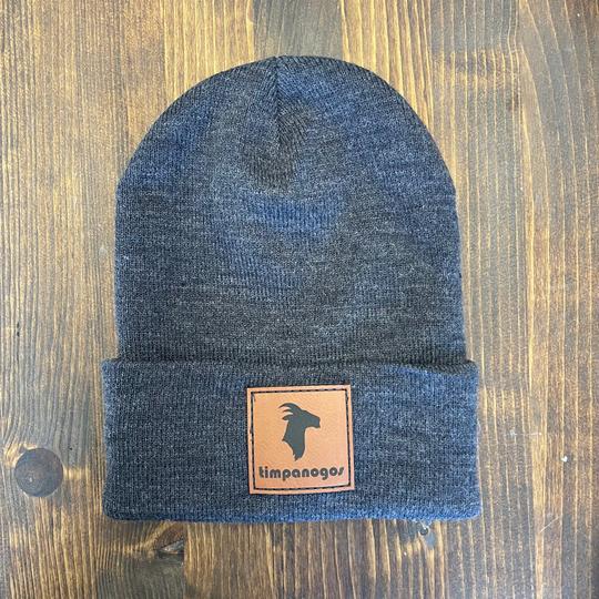 Cuffed Knit Patch Beanie - Timpanogos Goat